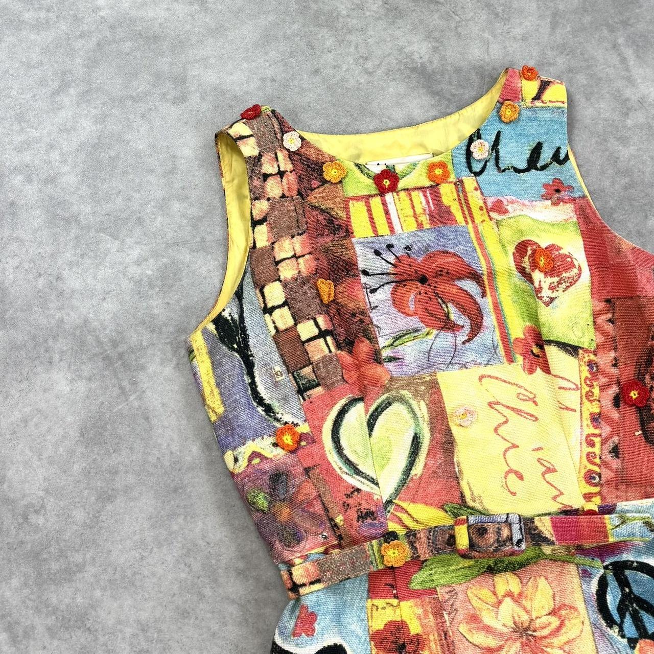 Vintage Moschino floral print dress