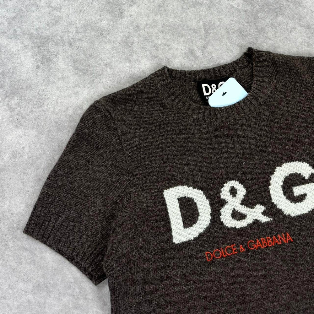 Vintage Dolce & Gabbana spell out knit