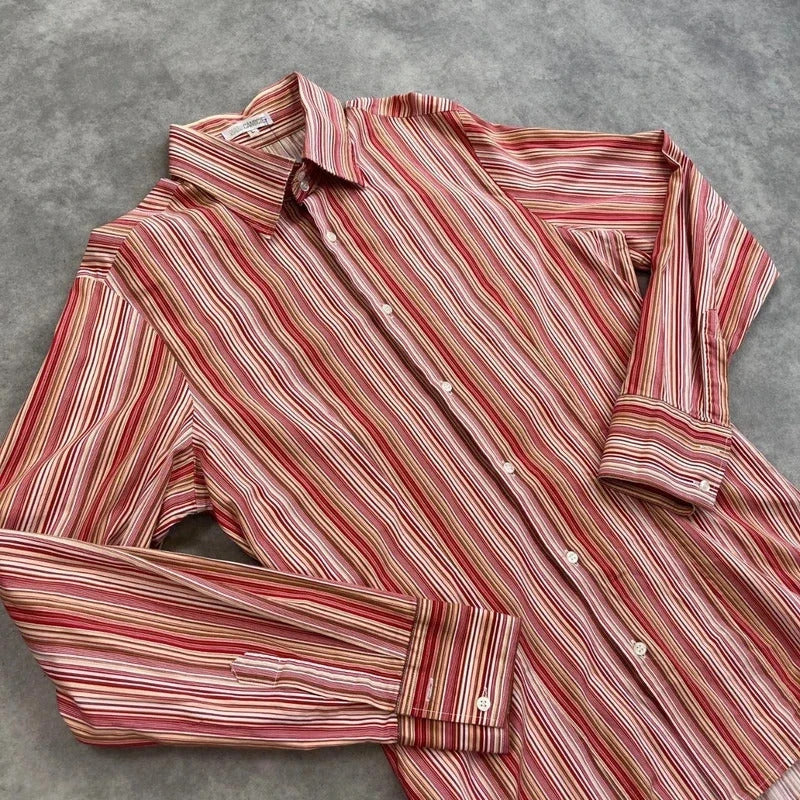 Y2K pinstripe shirt
