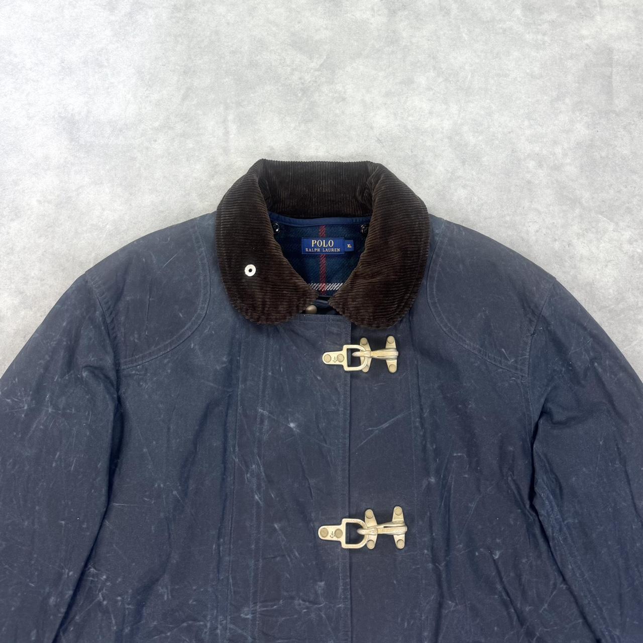 Polo Ralph Lauren wax cotton fireman’s clip jacket