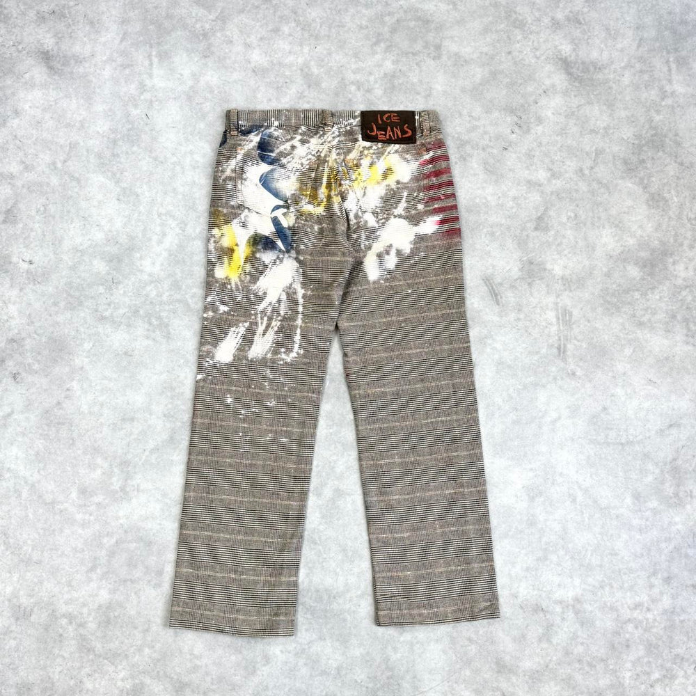 Iceberg print trousers