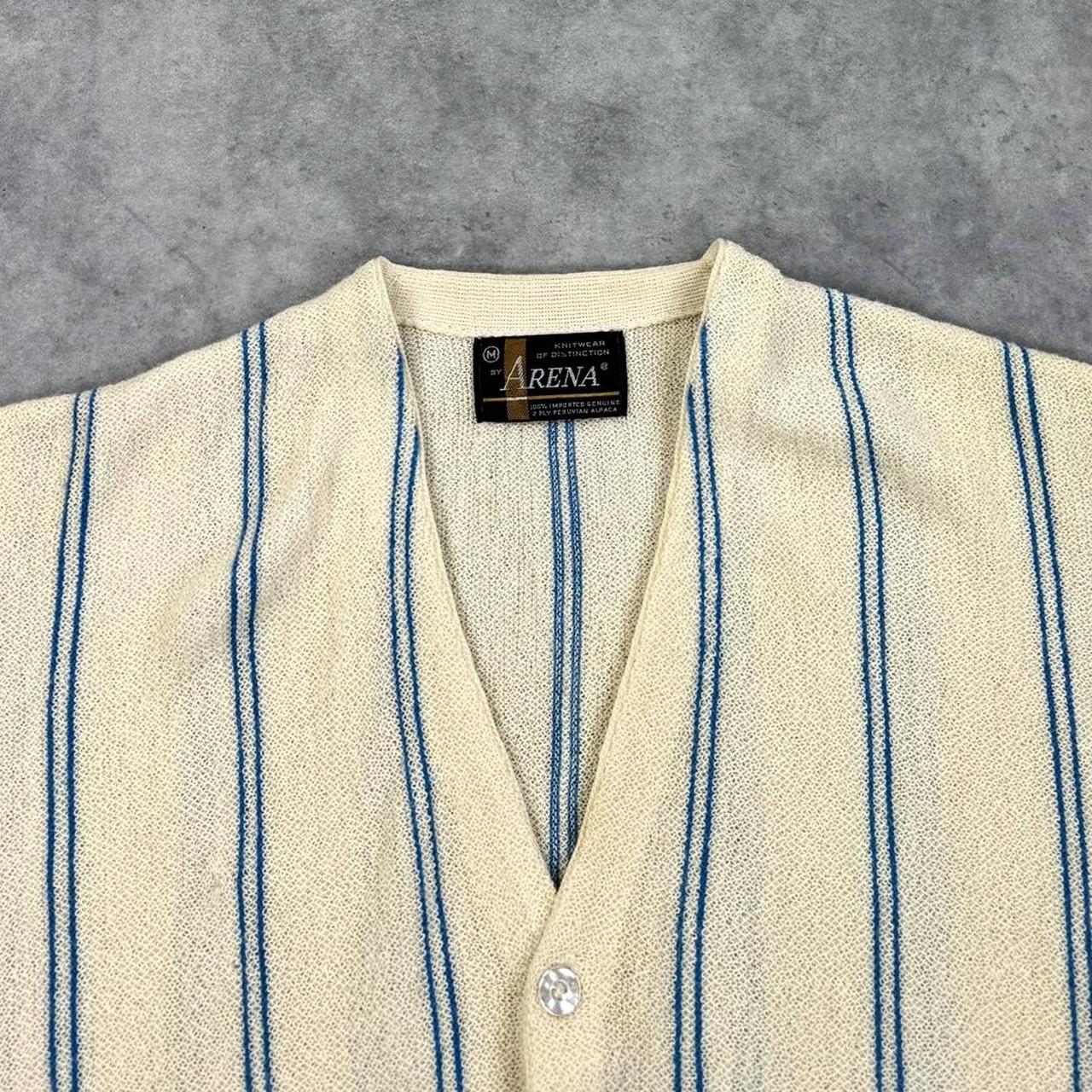 Vintage striped knit cardigan
