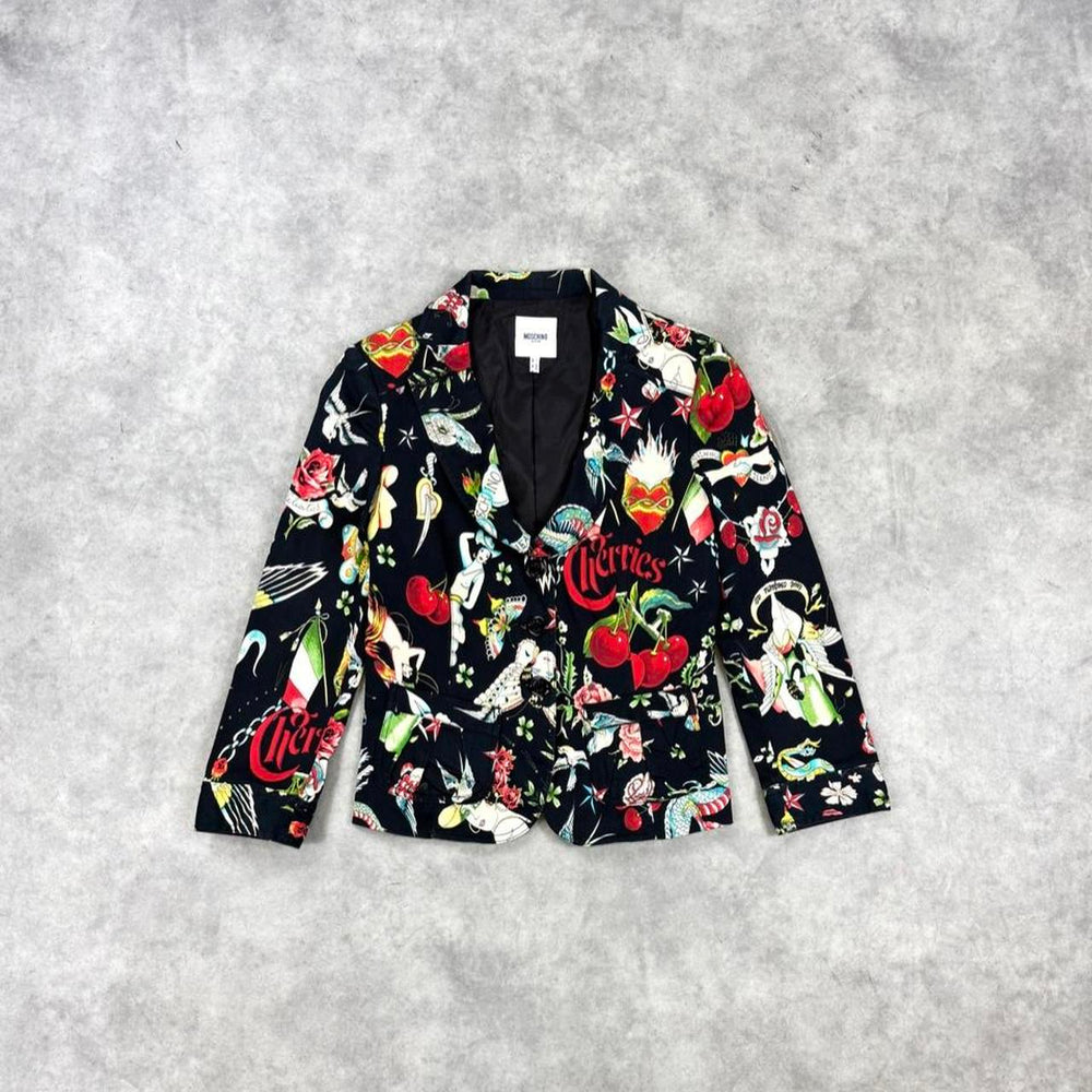 Moschino print blazer