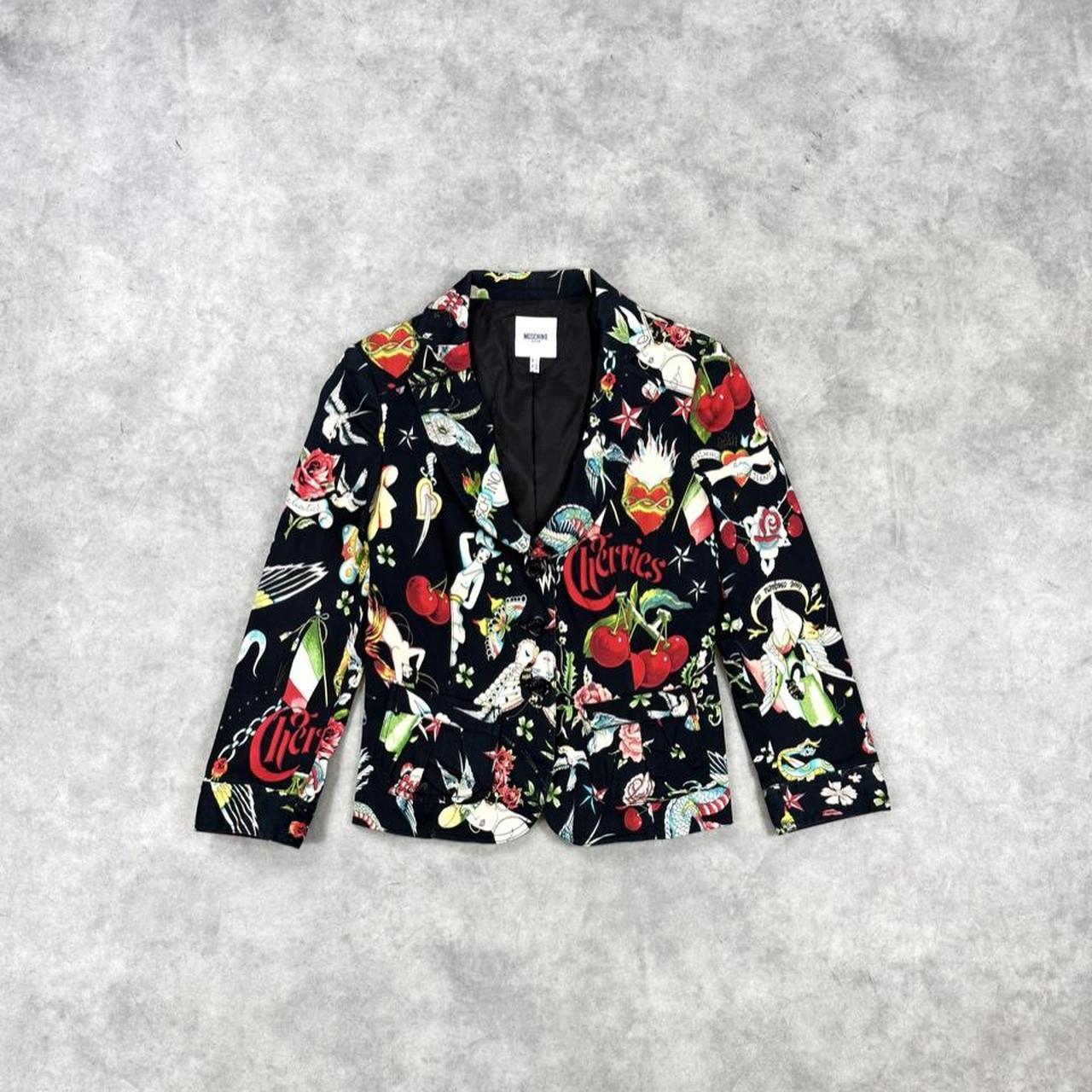 Moschino print blazer