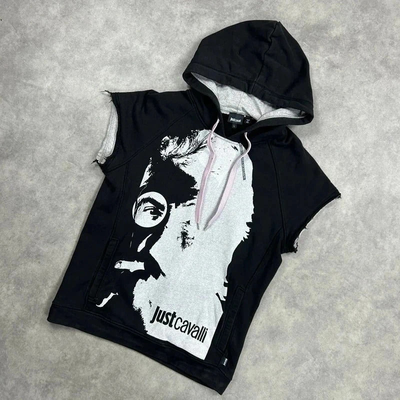 Roberto Cavalli print Hoodie