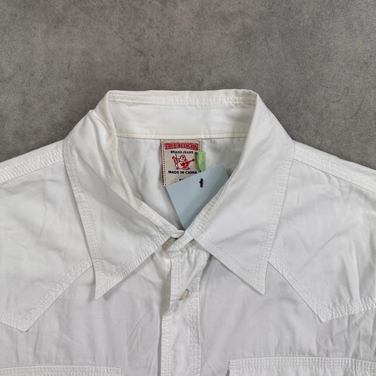 True Religion White Button Up Shirt