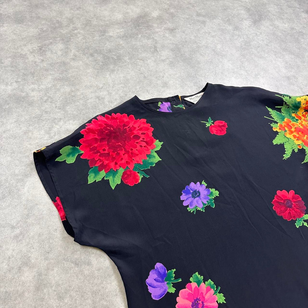 Max Mara floral silk blouse