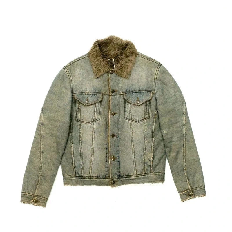 Roberto Cavalli Sherpa Denim Jacket
