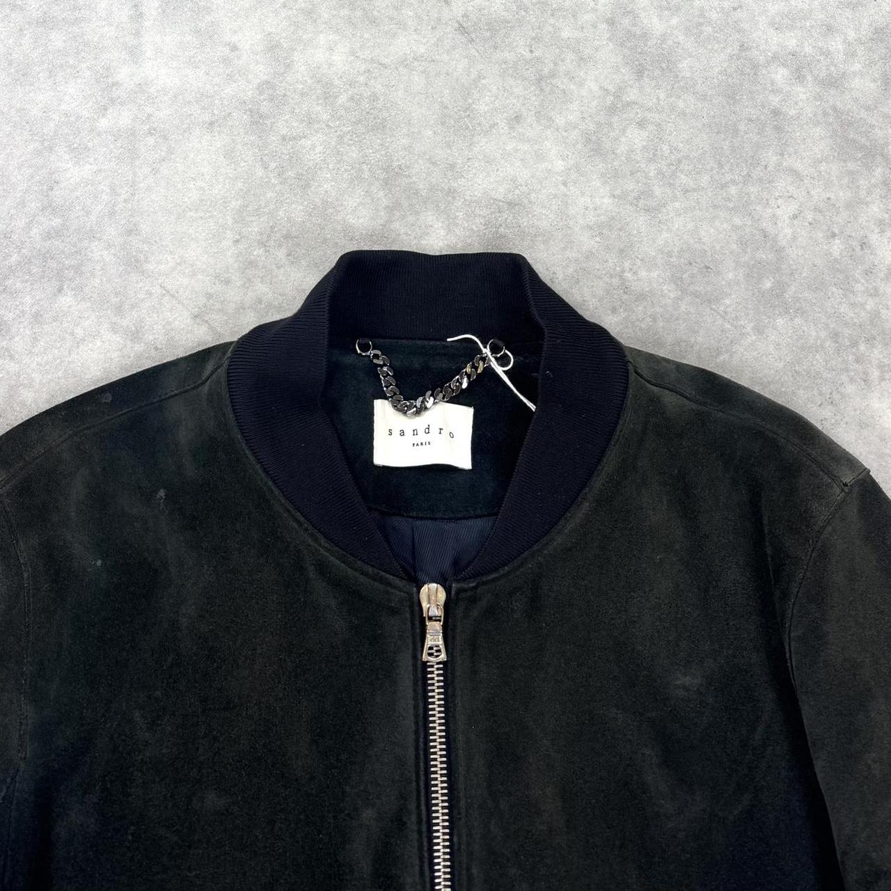 Vintage Sandro Paris suede leather jacket