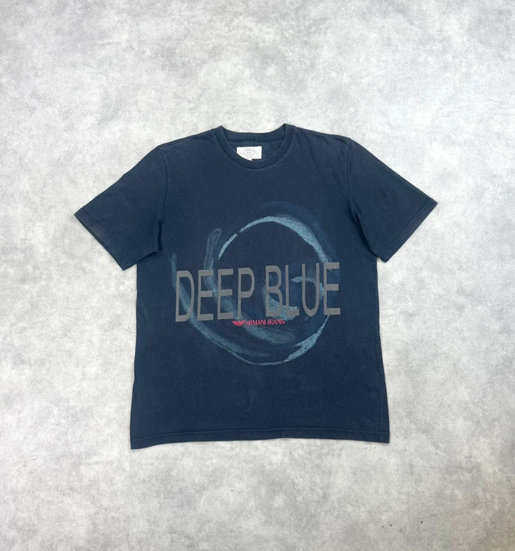 Vintage Armani Deep Blue print t-shirt