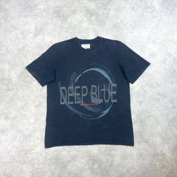 Vintage Armani Deep Blue print t-shirt