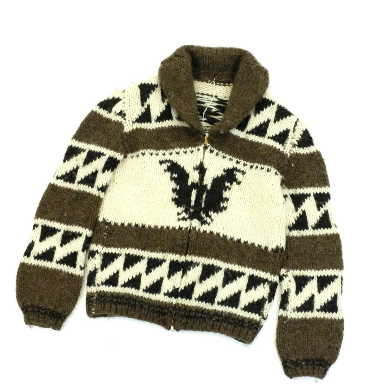 Vintage Cowichan knit jacket