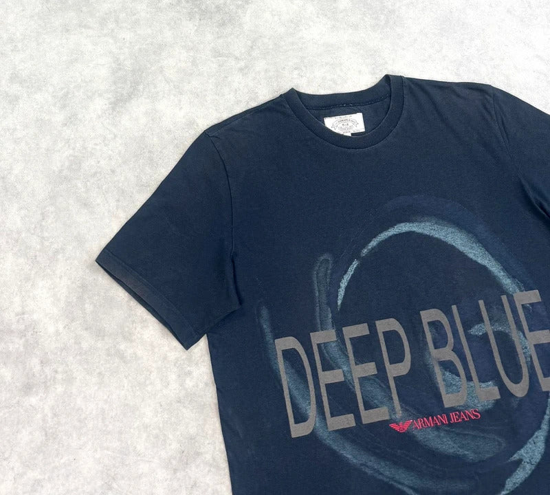 Vintage Armani Deep Blue print t-shirt