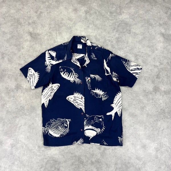Vintage Moschino fish print shirt