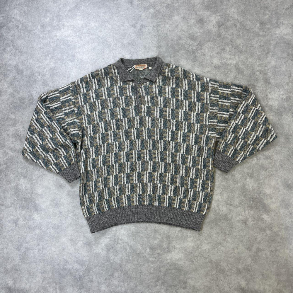 Vintage Abstract Knit Jumper