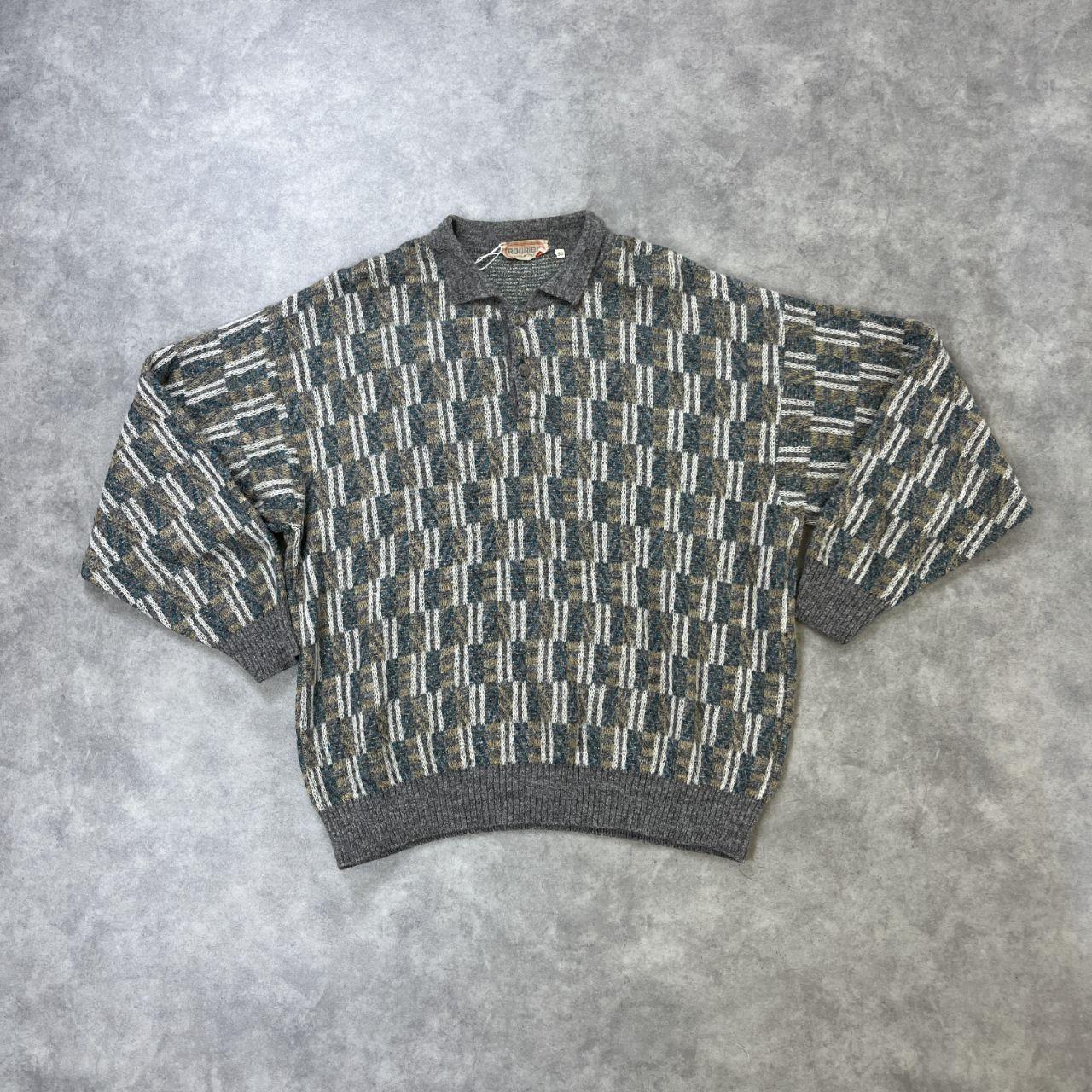 Vintage Abstract Knit Jumper