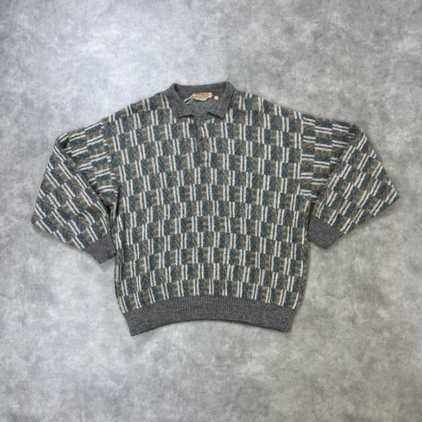 Vintage Abstract Knit Jumper