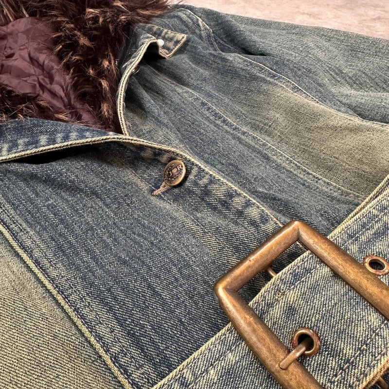 Vintage denim Penny lane coat