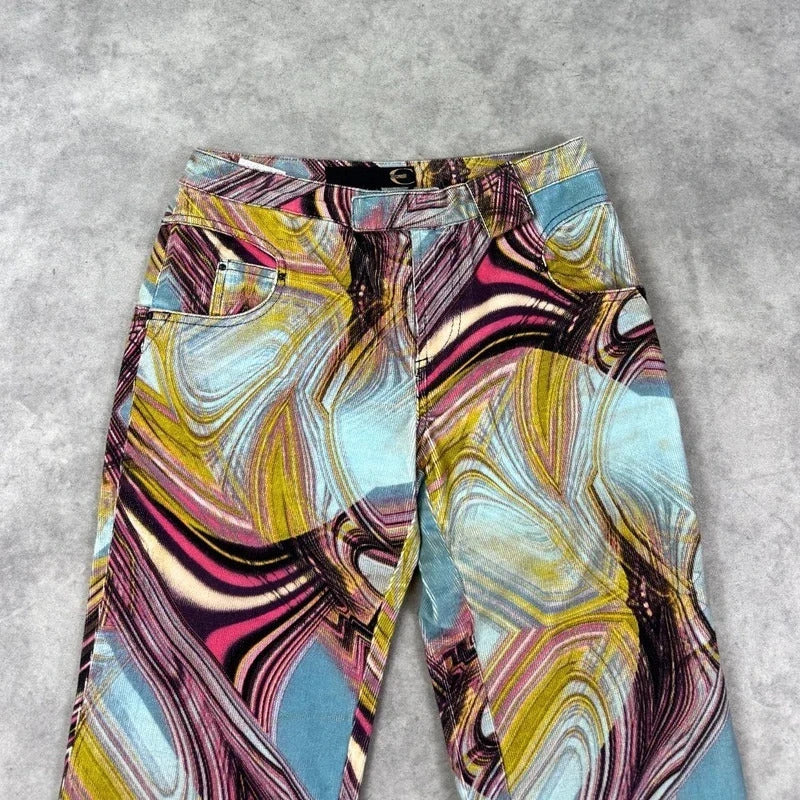 Roberto Cavalli print trousers 00s