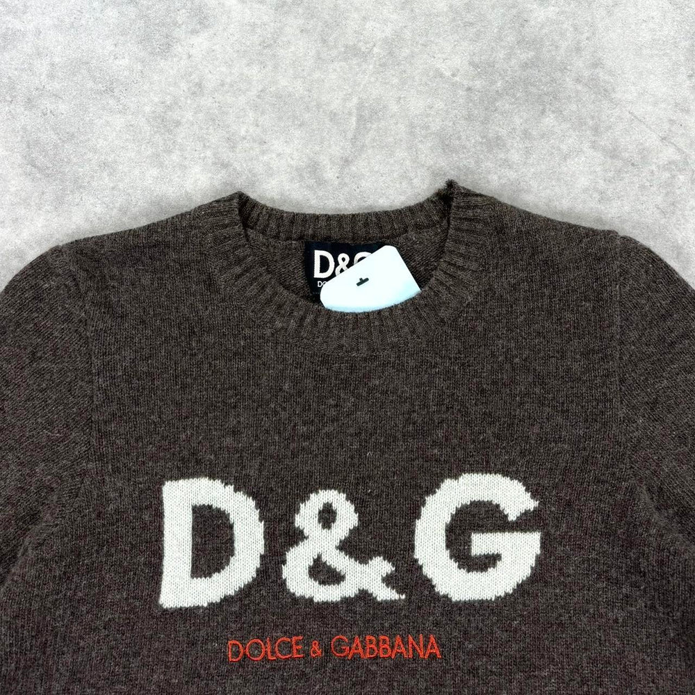 Vintage Dolce & Gabbana spell out knit