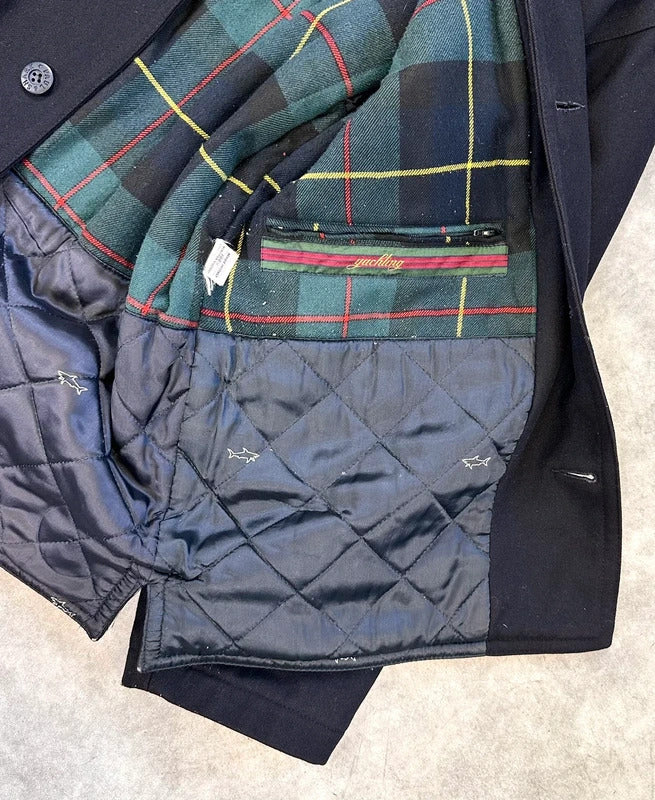 Vintage Paul & Shark wool bomber jacket