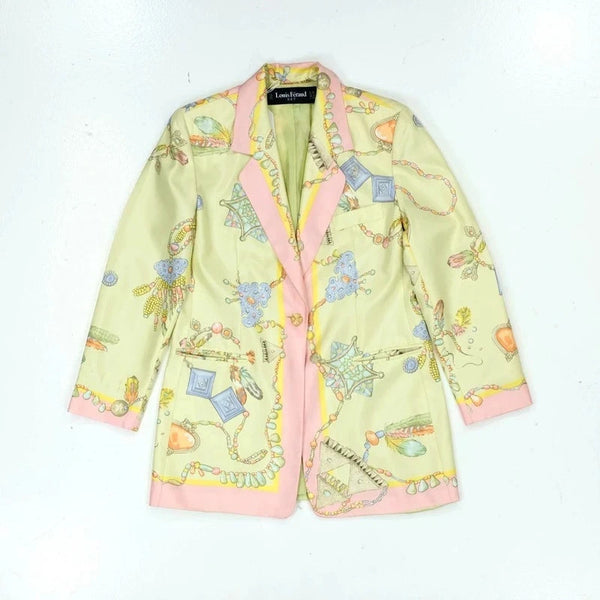 Louis Feraud Blazer / silk print blazer