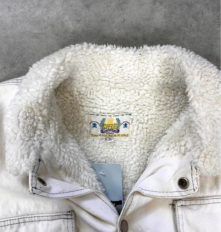 Vintage Rifle denim Sherpa jacket