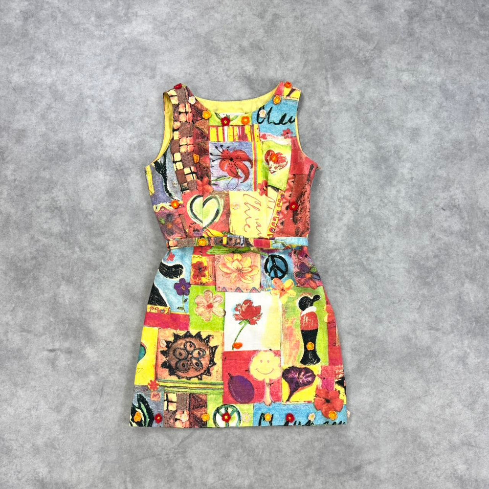 Vintage Moschino floral print dress