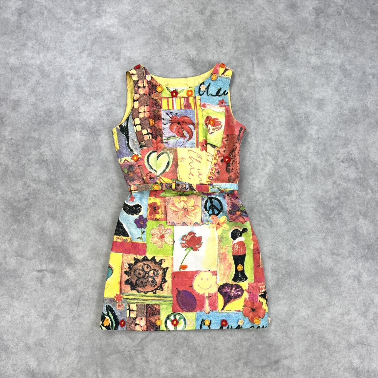 Vintage Moschino floral print dress