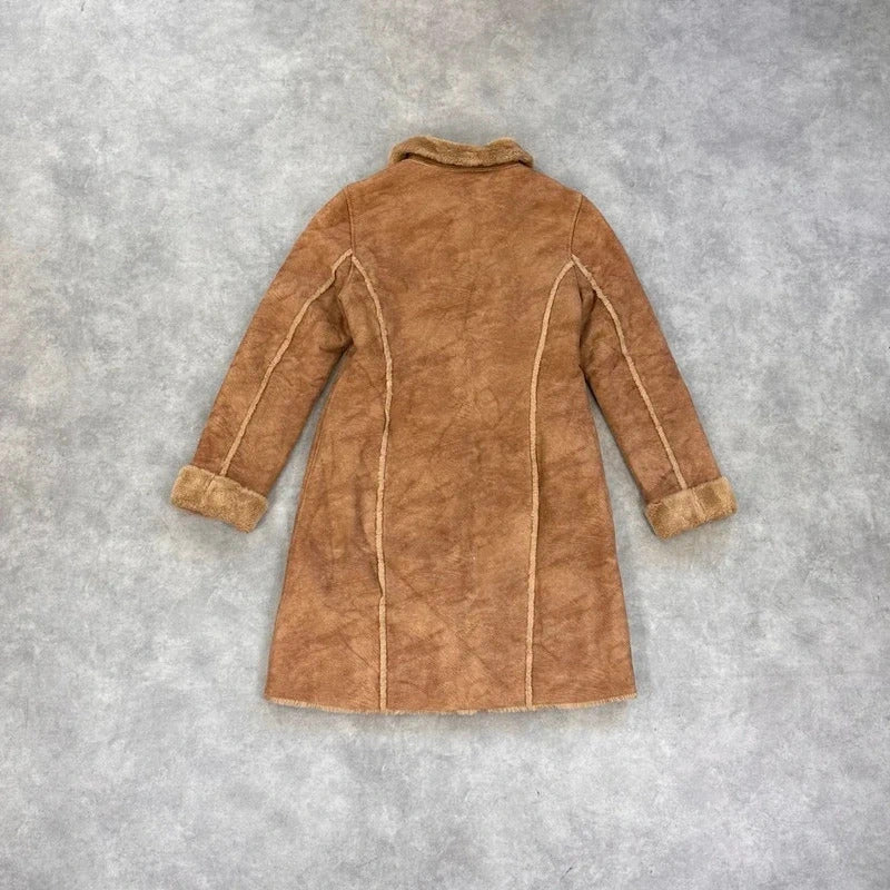 Vintage faux shearling coat