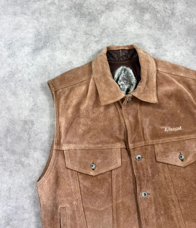 Vintage Diesel suede leather jacket