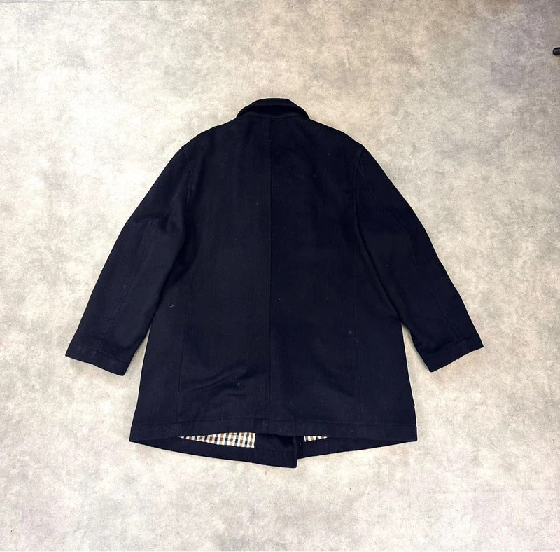 Aquascutum double breasted wool coat