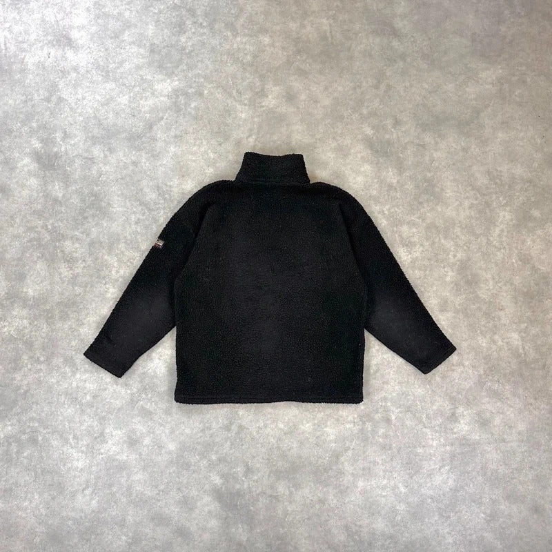 Napapijri quarter zip Sherpa fleece