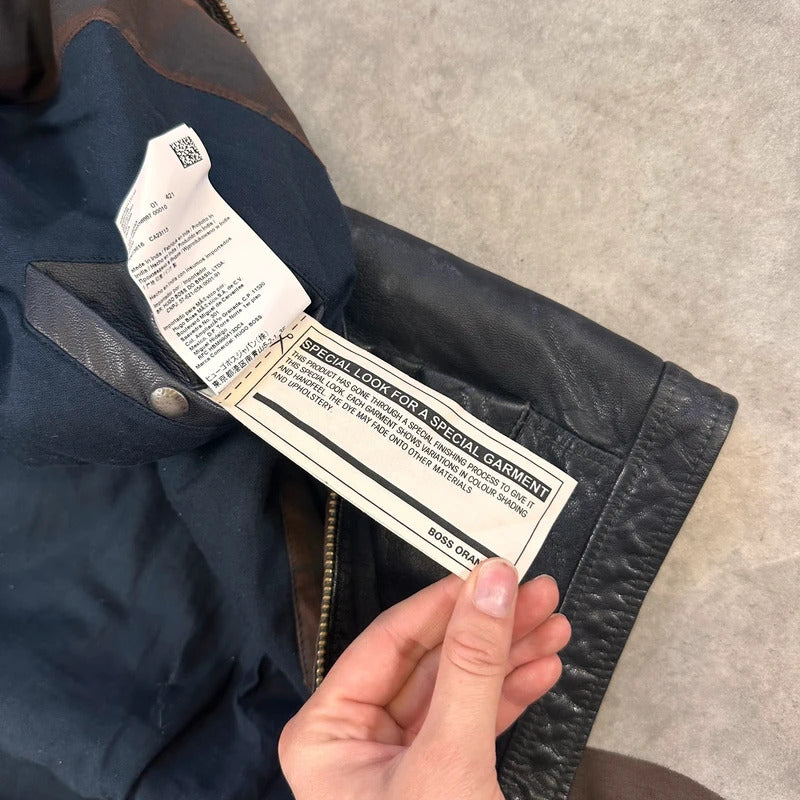 Vintage Hugo Boss leather jacket