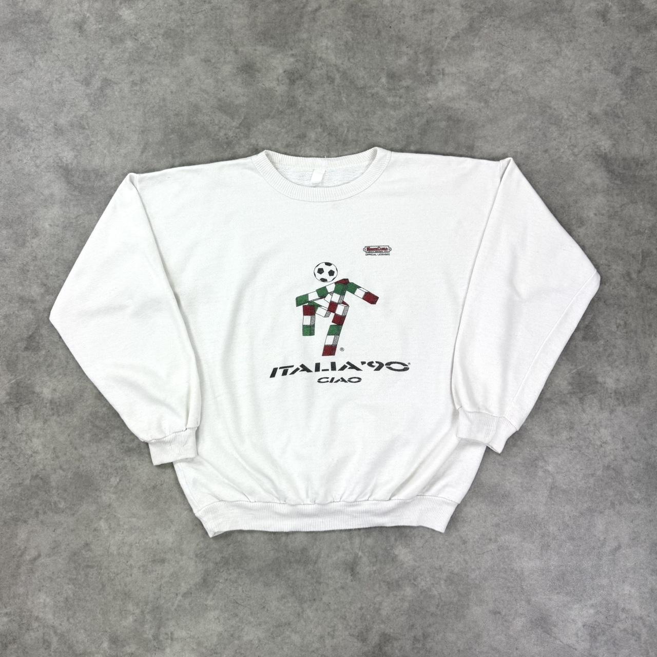 Italy 1990 World Cup white sweatshirt