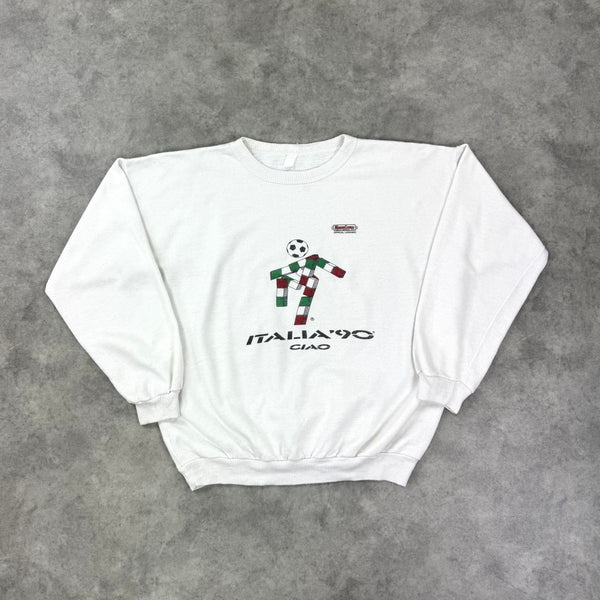 Italy 1990 World Cup white sweatshirt