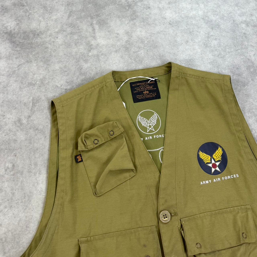 Vintage 90s Alpha Industries gilet
