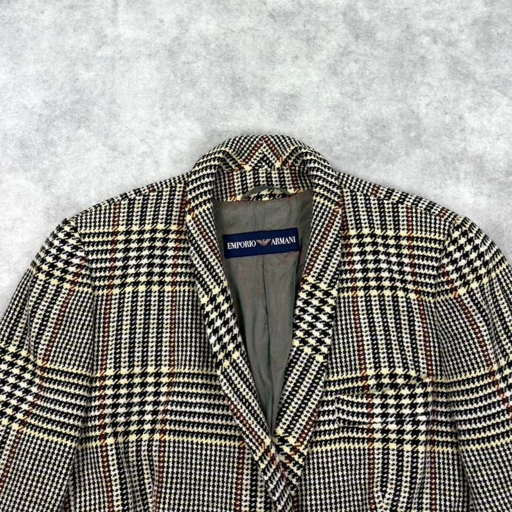 Vintage Emporio Armani check blazer