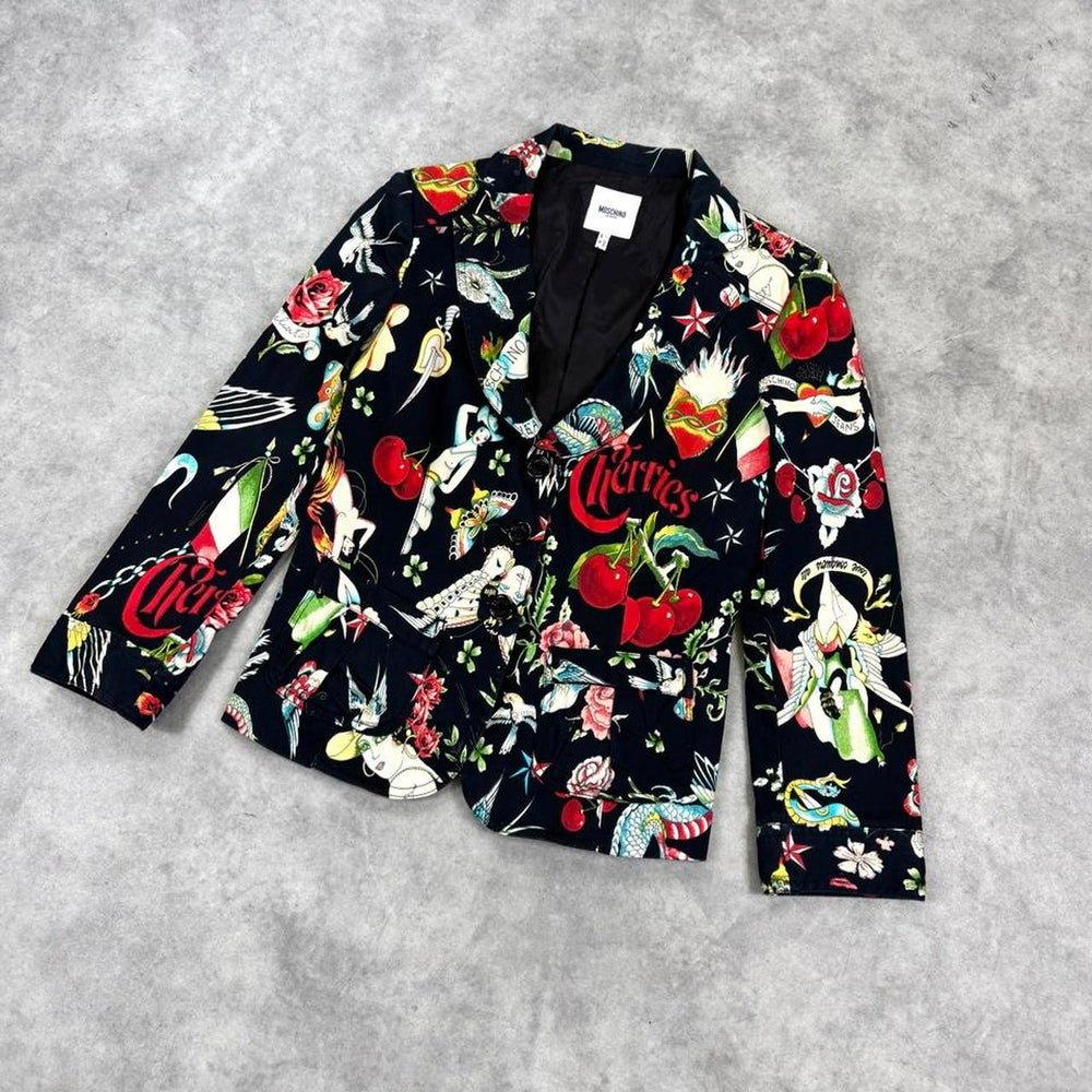 Moschino print blazer