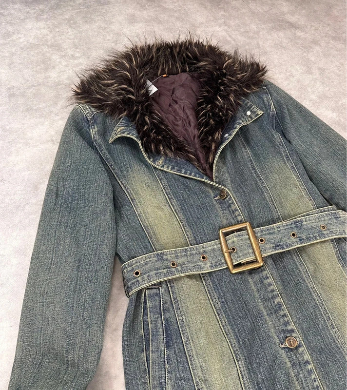 Vintage denim Penny lane coat