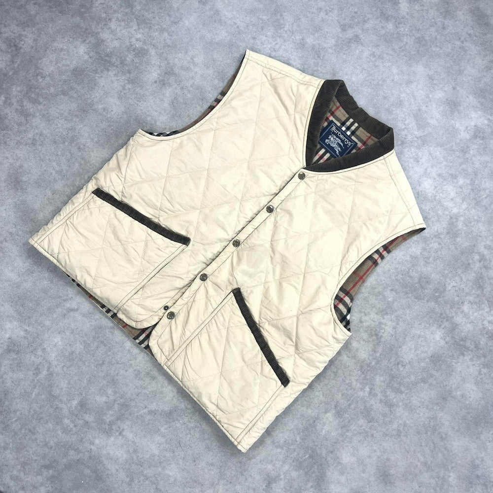 Vintage 90s Burberry quilted gilet