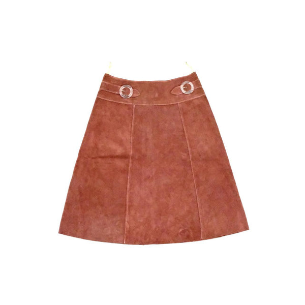 70s leather skirt