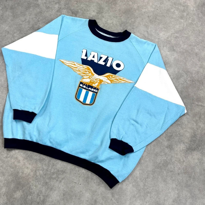 Vintage 90s Lazio FC print jumper