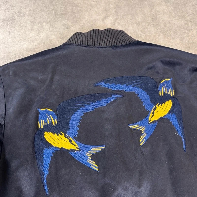 Hugo Boss embroidered bomber jacket
