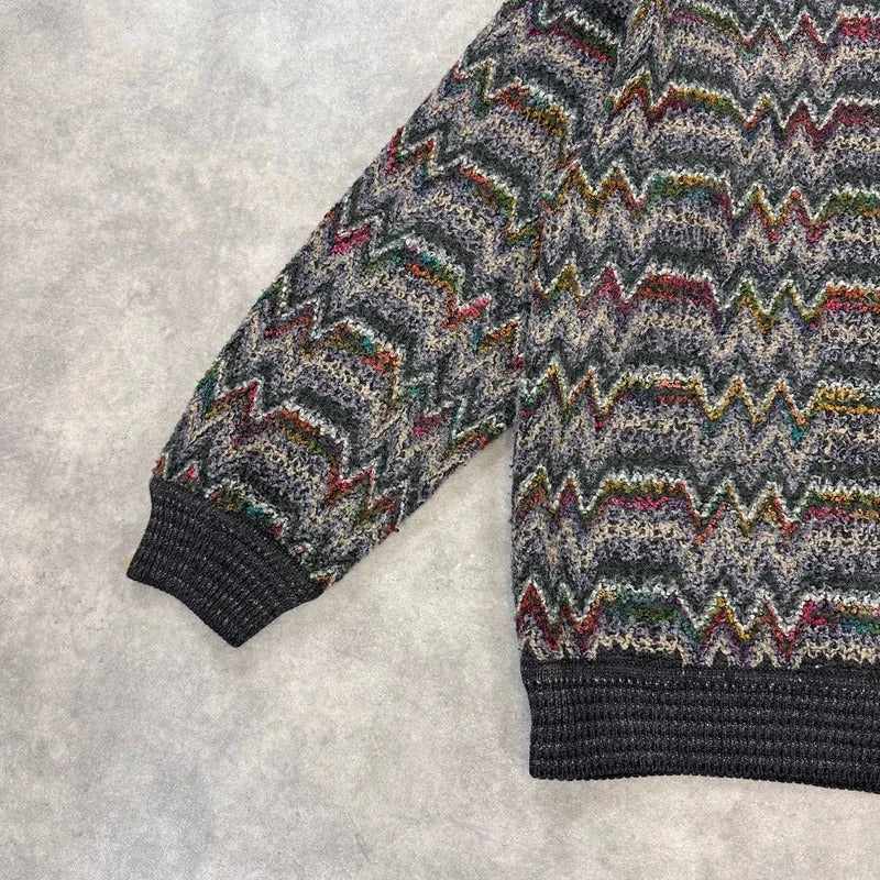 Yves Saint Laurent abstract knit jumper