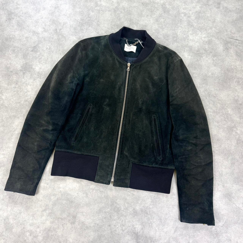Vintage Sandro Paris suede leather jacket