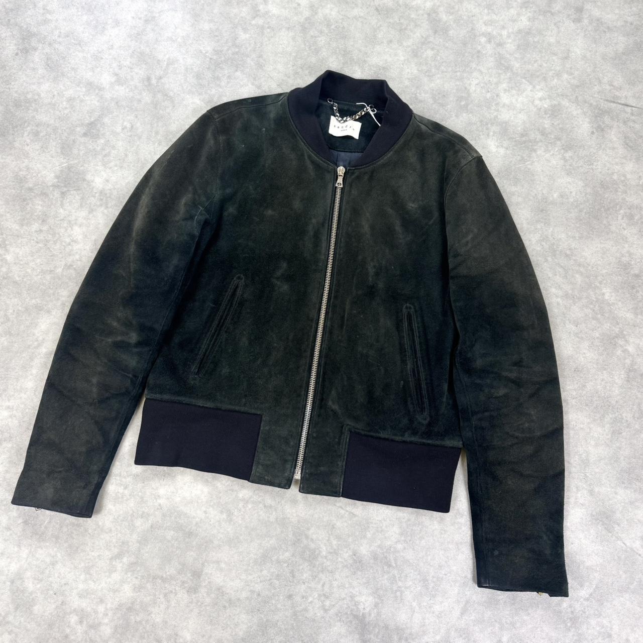 Vintage Sandro Paris suede leather jacket