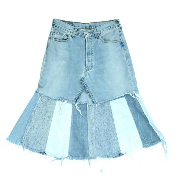Rework Levis denim skirt