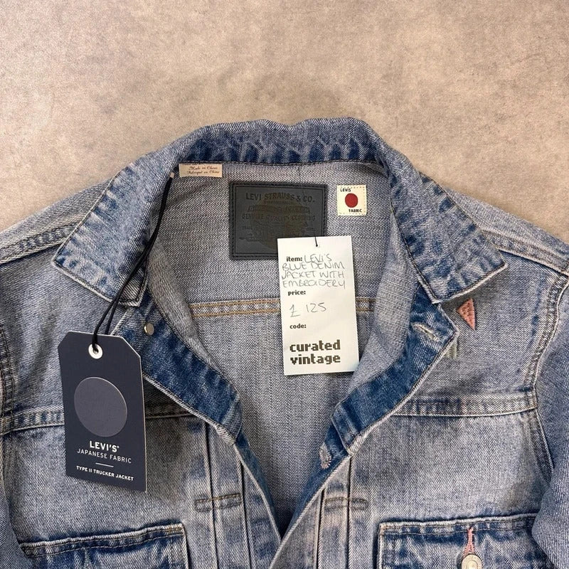 Levi's embroidered denim jacket