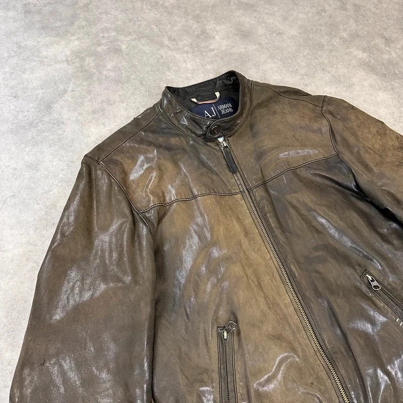 Armani Jeans lambskin jacket